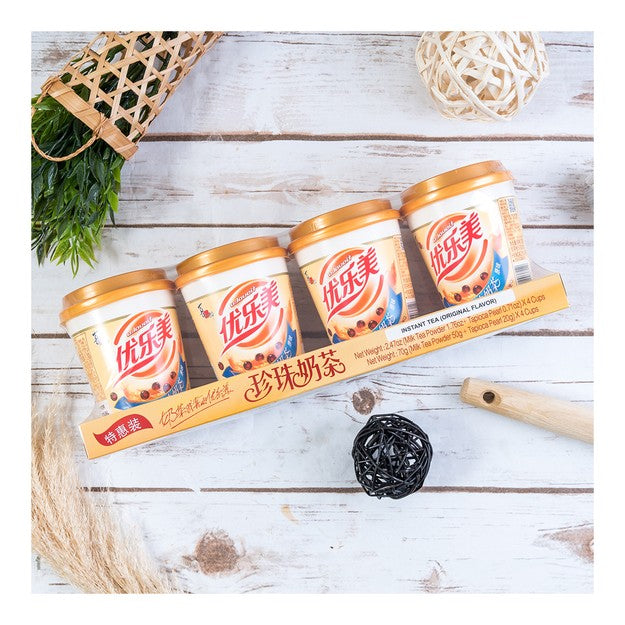 喜之郎 优乐美珍珠奶茶 原味 70g4连杯