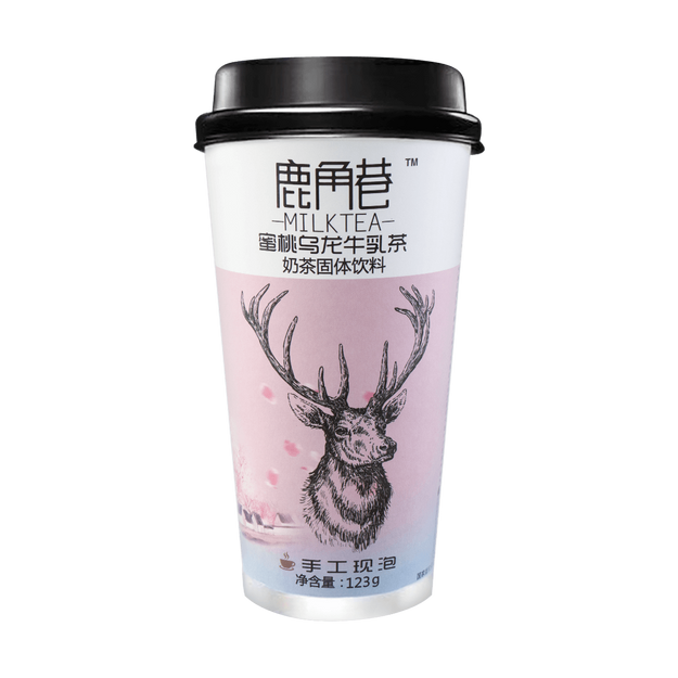 香港鹿角巷 蜜桃乌龙牛乳茶 123g