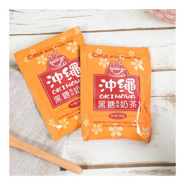 台湾CASA卡萨 冲绳黑糖风味奶茶 10包入 250g