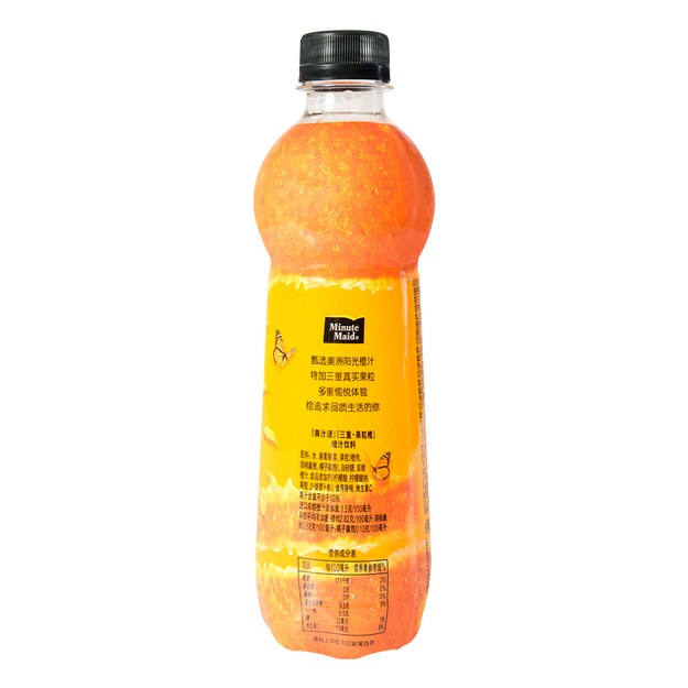 美汁源 三重果粒橙饮料 420ml